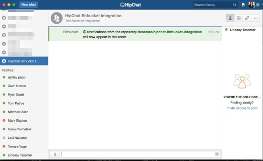 HipChat BitBucket Integration