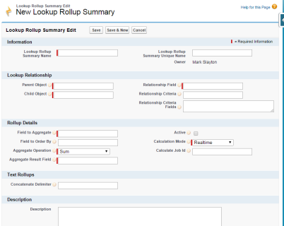 Salesforce Roll-up Summary Fields