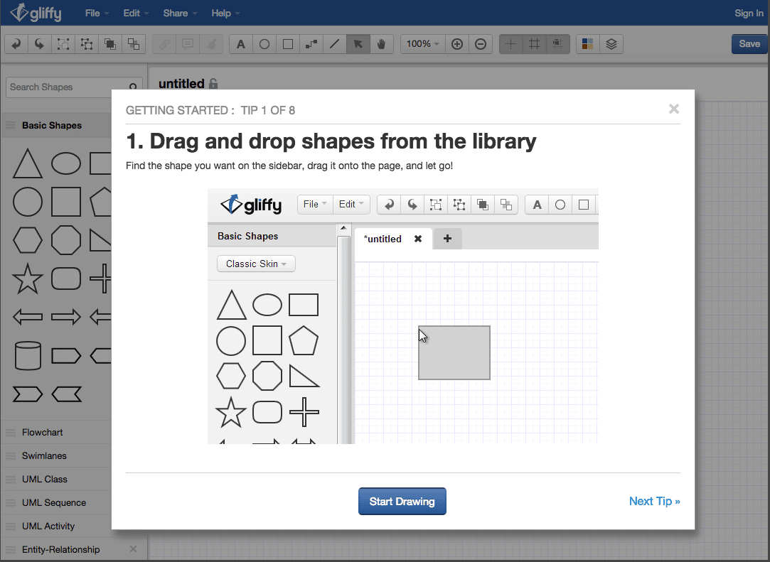 Process Builder Tip - Use Gliffy Tool to Illustrate Workflow