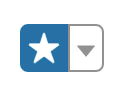 Favorites Icon: white star with blue background and drop-down arrow on the left
